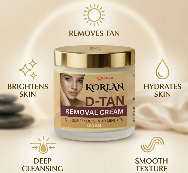 Korean Glow Instant D-Tan Removal Cream Pack of 2 Jars